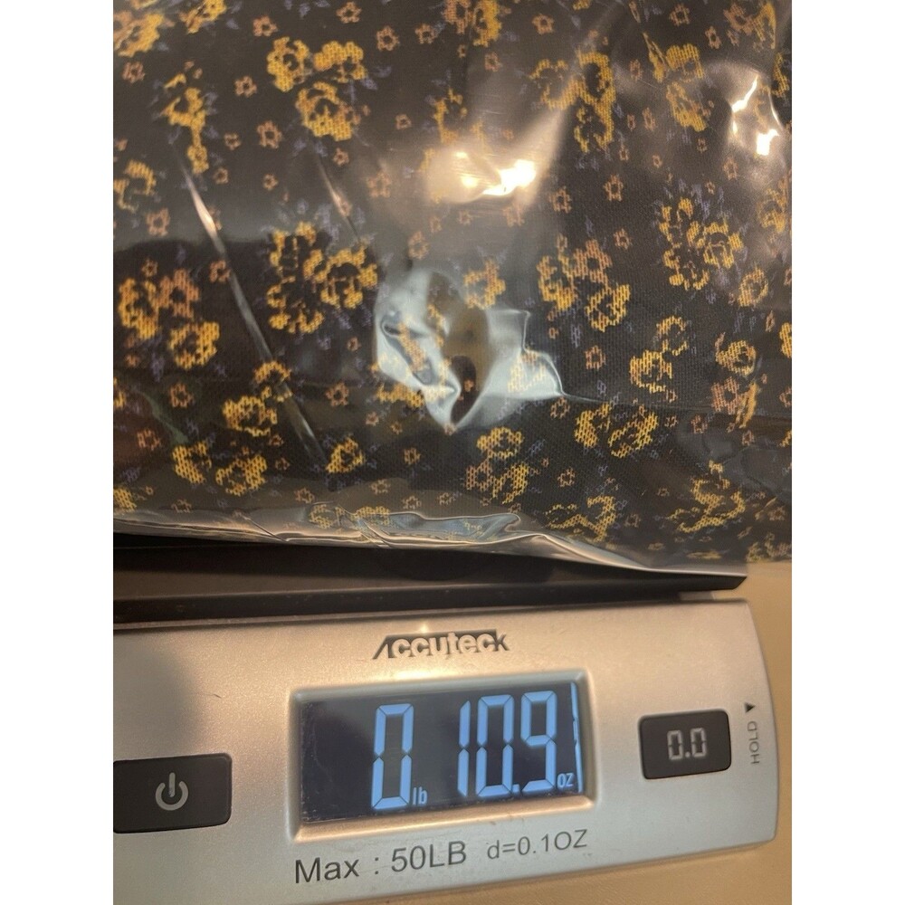 Free People Maxi Dress Small Sheer Mesh Black Yellow Floral Long Sleeve Boho - Picture 14 of 15